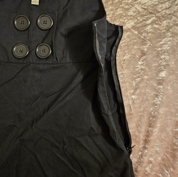 5/$25 Black Button Dress - Picture 3 of 10